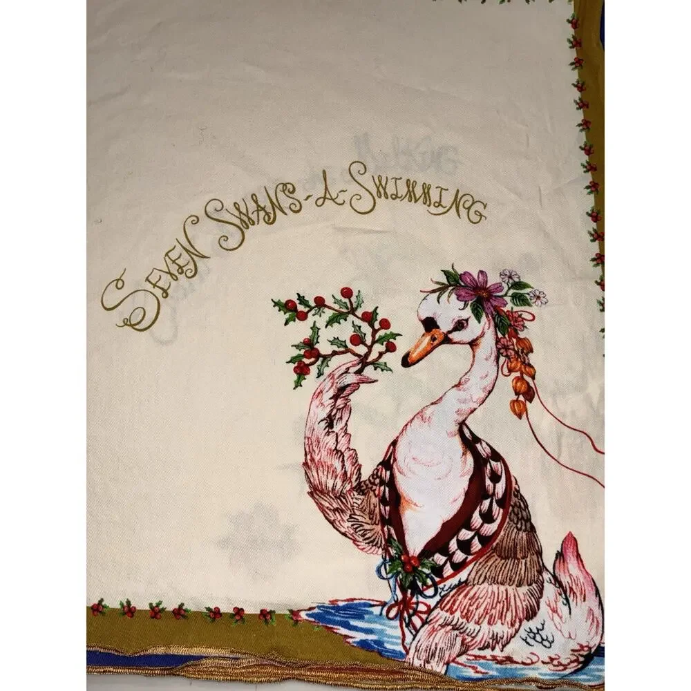 Anthropologie Phannapast Taychamaythakool 12 Days Christmas Napkins Square